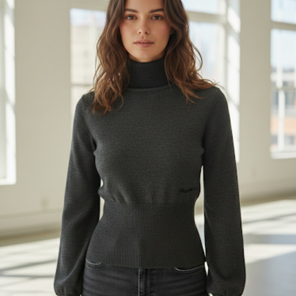 Vintage gray DSQUARED turtleneck sweater. Size S.